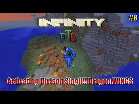 ColePlays - Dragon Wings & Activating Division Sigil - Minecraft Mods- FTB INFINITY Ep9