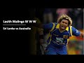 Lasith Malinga Takes Hat Trick Against Australia W W W