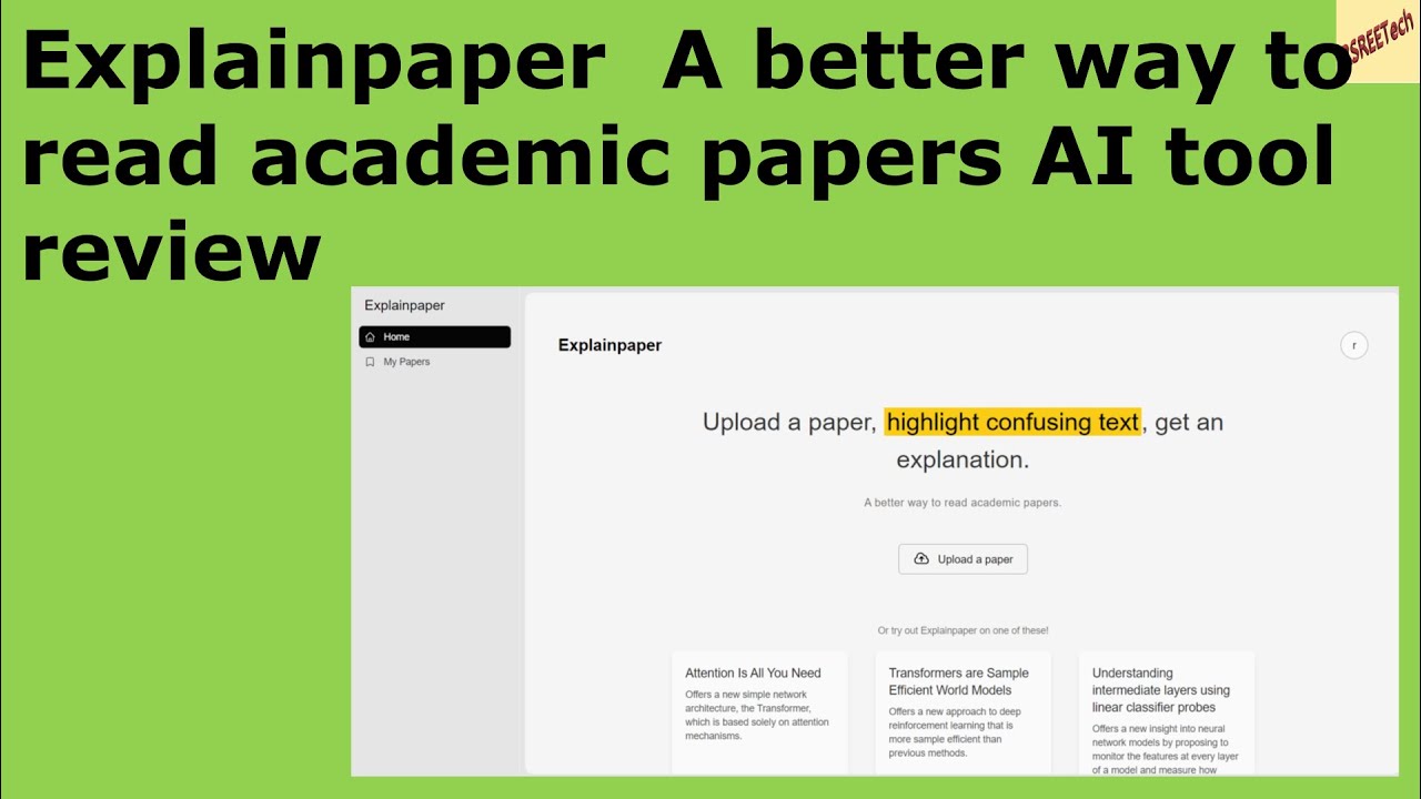 Explainpaper tutorial