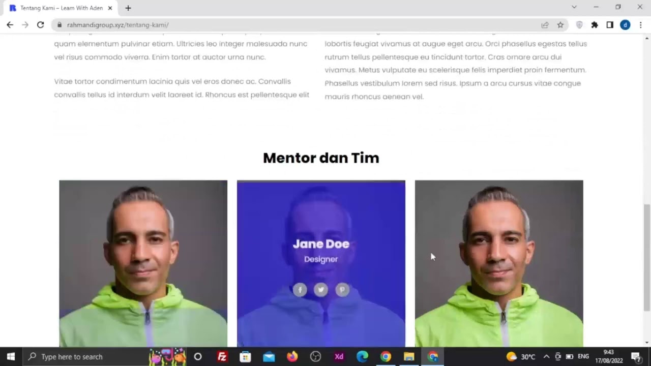 Website yang akan dibuat