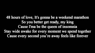 Janet Jackson - &quot;No Sleeep&quot; Feat. J. Cole ( lyrics )