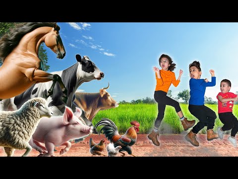 Educational Farm Animal for Kids | Fun and Educational Animal Adventure with Atrin, Soren & Nikan