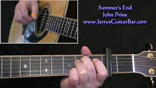 John Prine Summer&#39;s End Intro Guitar Lesson