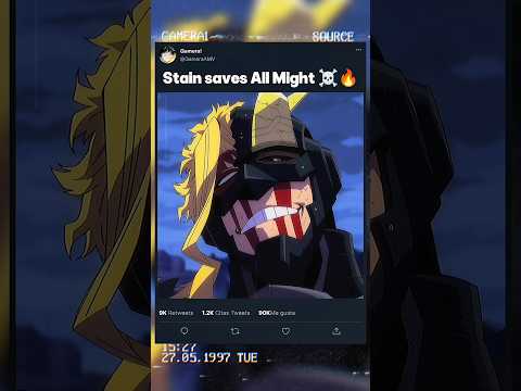 Stain saves All Might ☠️🔥 | #myheroacademia #edit #amv #mha #anime