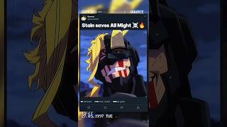 Stain saves All Might ☠️🔥 | #myheroacademia #edit #amv #mha #anime