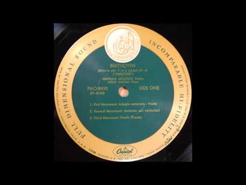 BEETHOVEN, VIOLIN SONATA NO 9 , MILSTEIN