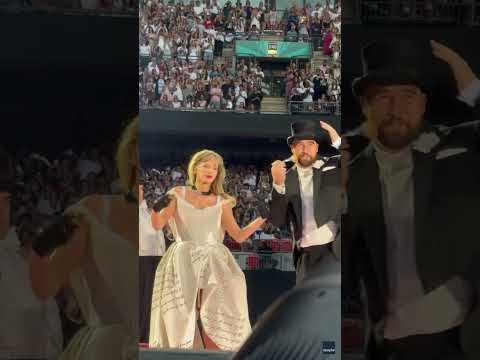 Travis Kelce joins Taylor Swift on London stage Shorts