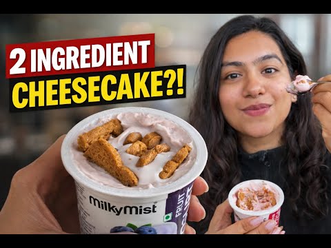 Trying Viral 2 Ingredient Japanese Yogurt Cheesecake