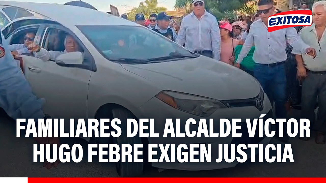 🔴🔵 Familiares del alcalde Víctor Hugo Febre exigen justicia en su último adiós