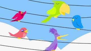 Kommt ein Vogel geflogen | Kinderlied mit Text zum Mitsingen.´| fehi-2017