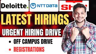 Deloitte , NTT , UBS Off Campus Job Drives Announced | Latest Freshers Hiring | New IT JOBS