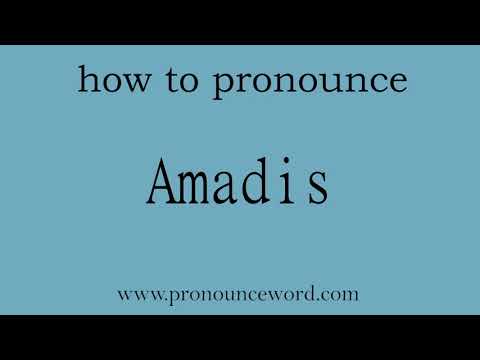 how to pronounce the english word  Amadis.amazing resource.learn from me.