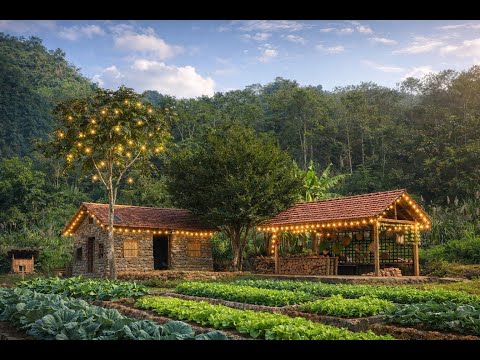 Young chef demonstrates his cooking skills by using wild roots.