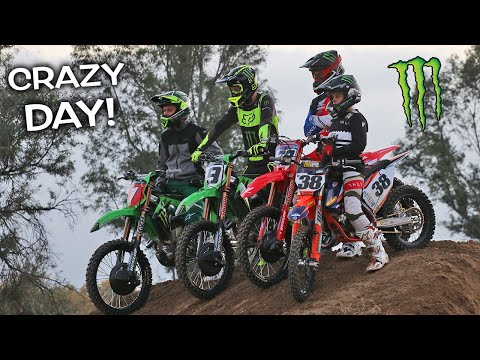 RIDING WITH PROFESSIONAL SUPERCROSS RIDERS AT MY HOUSE!