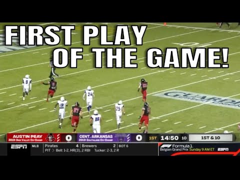 First Play Of The Austin Peay Vs. Central Arkansas Game Was A 75-yard Touchdown