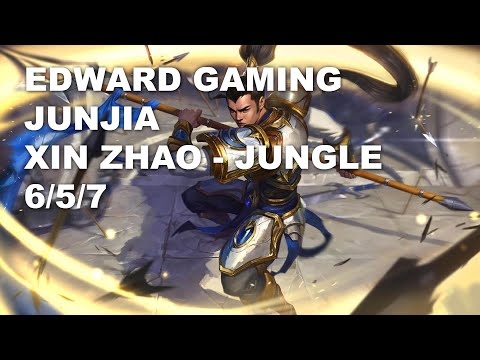 EDward Gaming JunJia Jungle Xin Zhao vs Zac - KR Challenger Rank Game