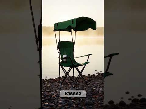Aga Fishing Chair with Canopy Dark Green