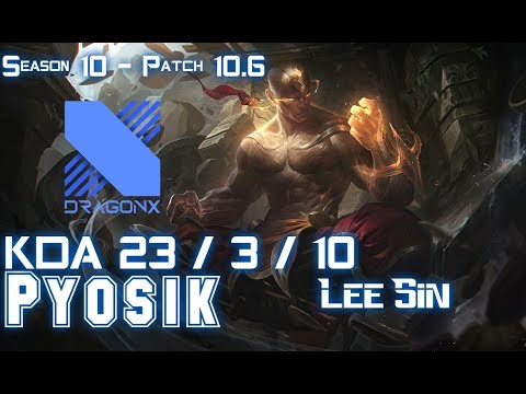 DRX Pyosik LEE SIN vs EKKO Jungle - Patch 10.6 KR Ranked
