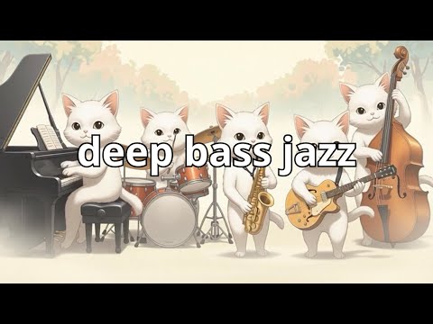 White Cat Stylish Groove: Deep Bass Jazz for Focus & Creative Work