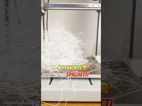 How to make spaghetti with a 3D printer