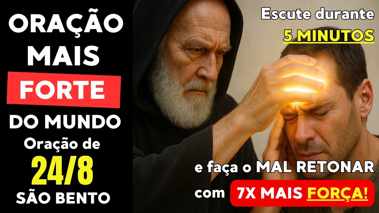 ORAÇÃO A SÃO BENTO CONTRA INIMIGOS OCULTOS! FAÇA O MAL RETORNAR COM 7 VEZES MAIS FORÇA PRO INIMIGO