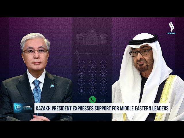 Kazakh President expresses support for Middle Eastern leaders