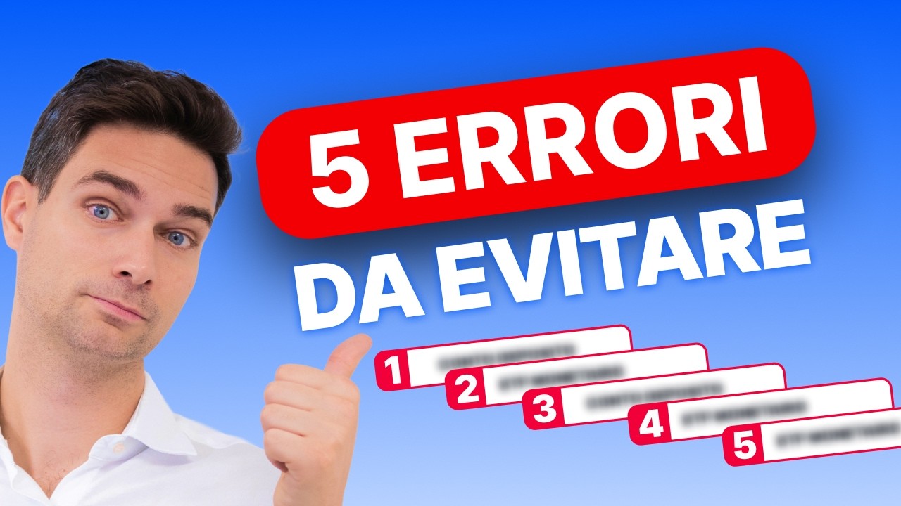 I 5 errori che ti costano di più quando investi (e come evitarli)