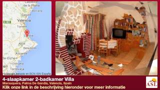 preview picture of video '4-slaapkamer 2-badkamer Villa te Koop in Marxuquera, Palma De Gandia, Valencia, Spain'