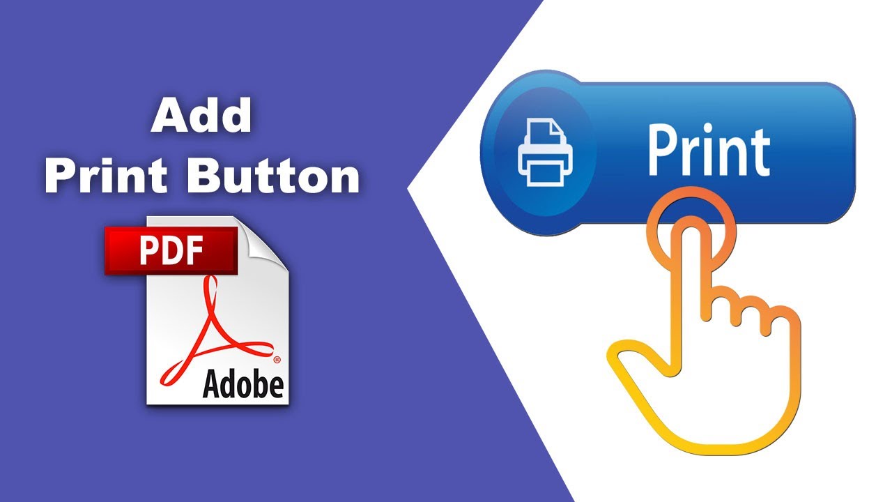 How to make a print button in pdf (Prepare Form) using Adobe Acrobat Pro DC