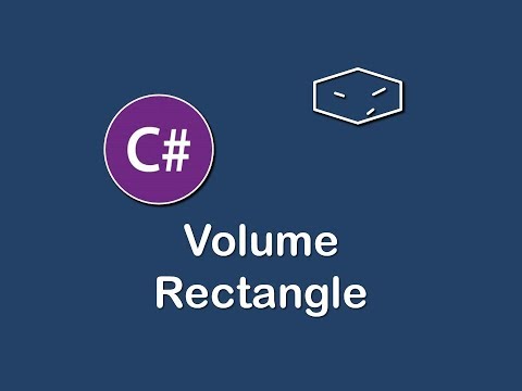 volume of rectangle in c