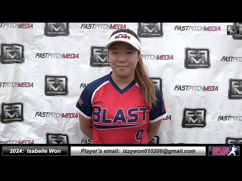 2024 Isabelle Won 3.9 GPA (unweighted) Middle Infielder Softball Player Skills Video - Norcal Blast