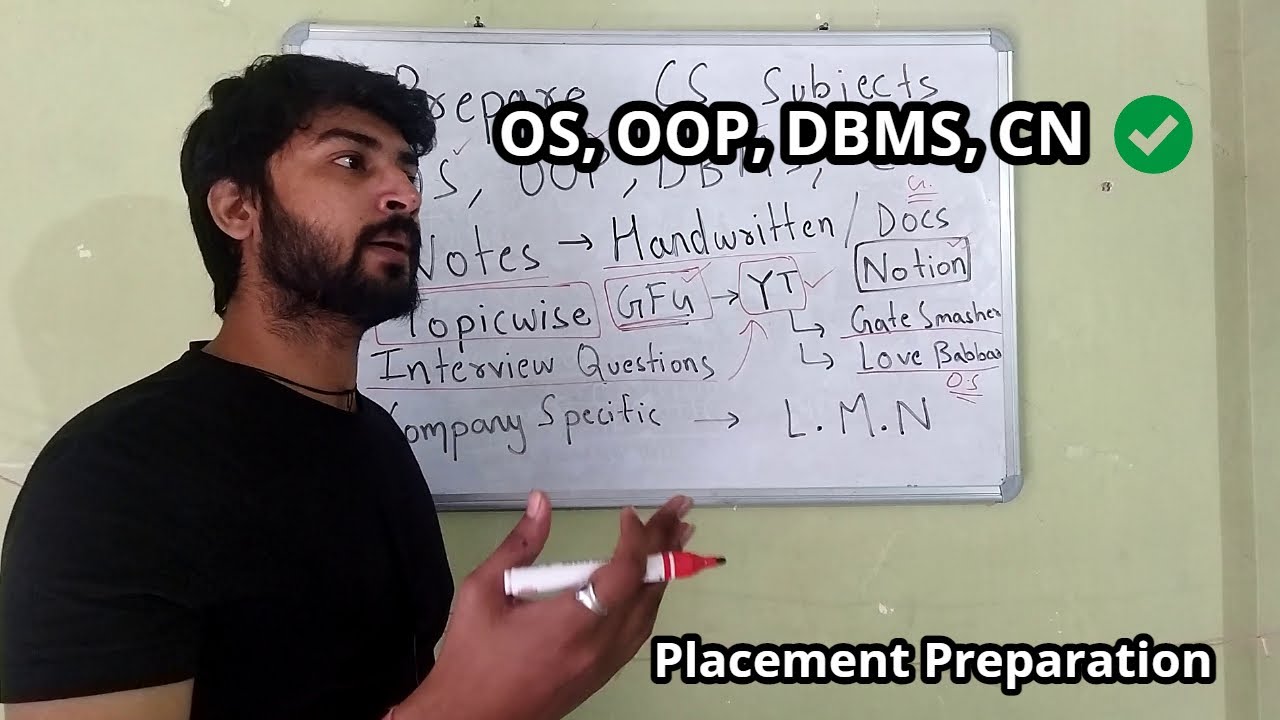 How to Prepare CS Fundamentals for Placements | OS,OOP,DBMS,CN