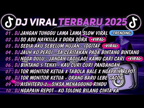 DJ TIKTOK TERBARU 2025🎵DJ JANGAN TUNGGU LAMA LAMA🎵DJ SO ASU X MELODY DORA DORA || FULL ALBUM 