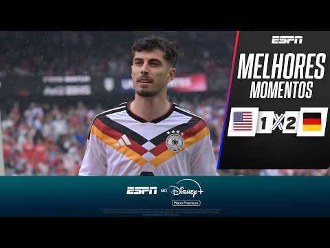 Gols e lances de Estados Unidos x Alemanha