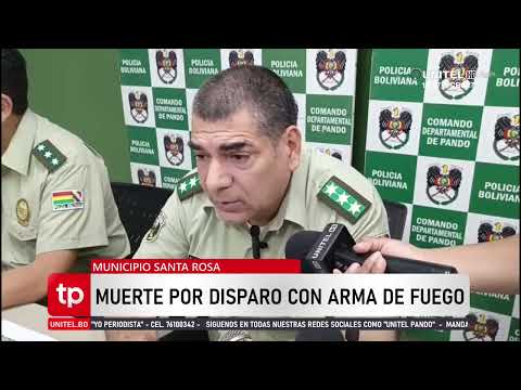 Hombre muere por impacto de arma de fuego durante presunto asalto en Santa Rosa del Abuná