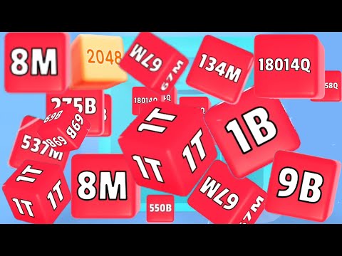 2048 fall - infinity Cube Merge NumberBlocks Match Level Up