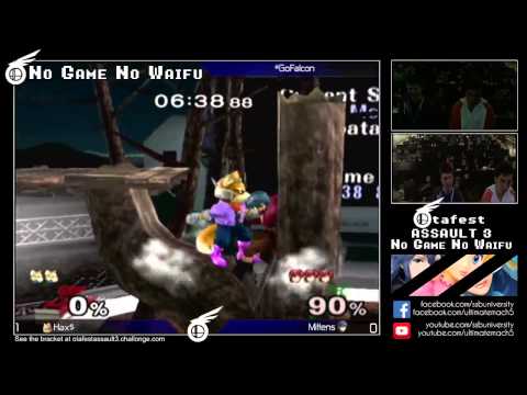 Hax$ (Fox, Falcon) vs Mittens (Marth) - Otafest Assault 3 Melee Grand Finals