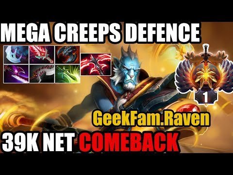 39K Net + Mega Creeps Comeback By Top 1 Rank Raven [Phantom Lancer] - Dota 2