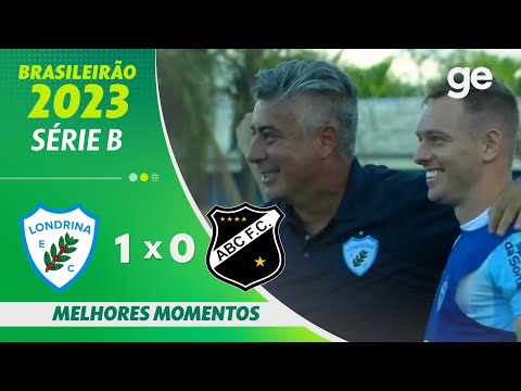 Gols e lances de Londrina x ABC-RN