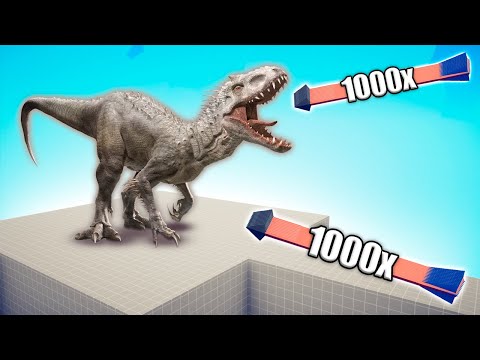 INDOMINUS REX vs 1000x OVERPOWERED UNITS - TABS | Totally Accurate Battle Simulator 2024