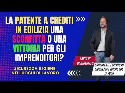 ARRIVA LA PATENTE A PUNTI NEI CANTIERI: SEI PREPARATO?