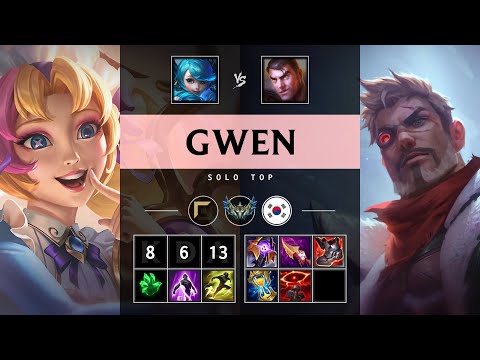 Gwen Top vs Jayce - KR Challenger Patch 25.09