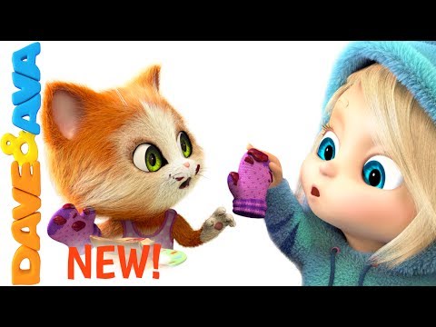 🎶 Three Little Kittens Songs for Toddlers | Nursery Rhymes from Dave and Ava 🎶