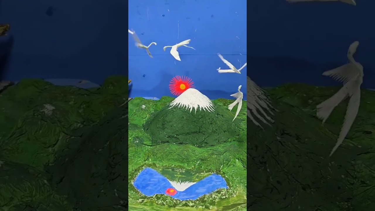 ティッシュで新年を作りました！おめでとうございます！