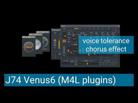 J74 Venus6 - poly-multi synthesizer for Ableton Live (Test & VenusChorus)