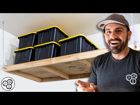 Build these GARAGE Storage Shelves / Easy Weekend DIY Project