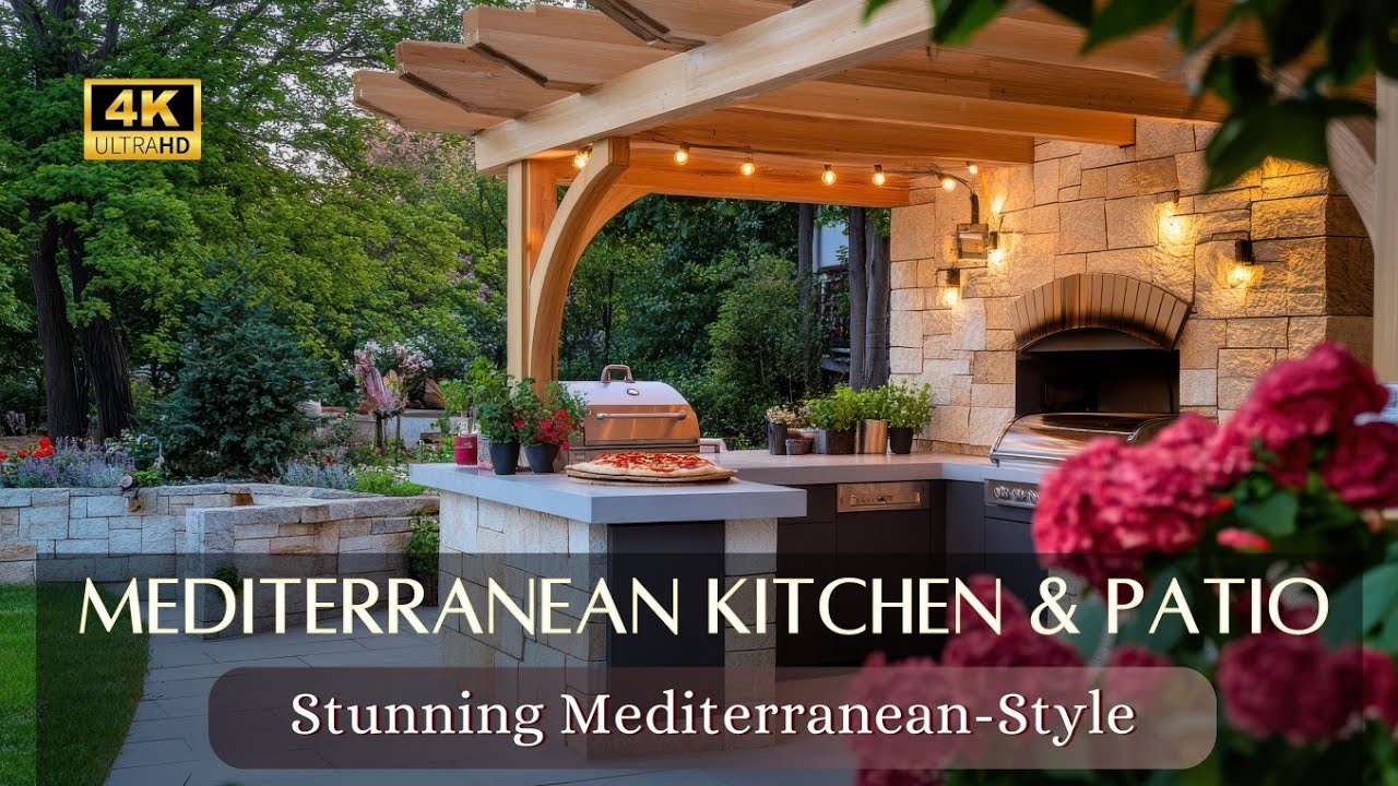 Elevate Your Outdoors: Stunning Mediterranean Patio & Kitchen Design Inspirations for Entertaining