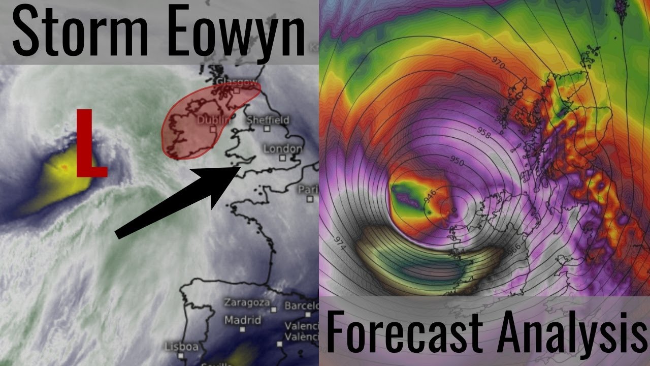 Unprecedented Storm Eowyn to bring Extreme Winds, Blizzards, & Flooding to Ireland & the UK tomorrow
