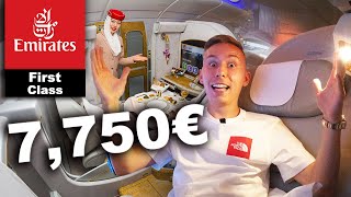 Ich fliege FIRST CLASS im GRÖßTEN FLUGZEUG der WELT mit Emirates! 🛩️