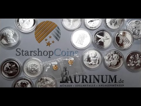 Unboxing moderne Silber-Unzen #012 - Pakete von Starshop-Coins und Aurinum